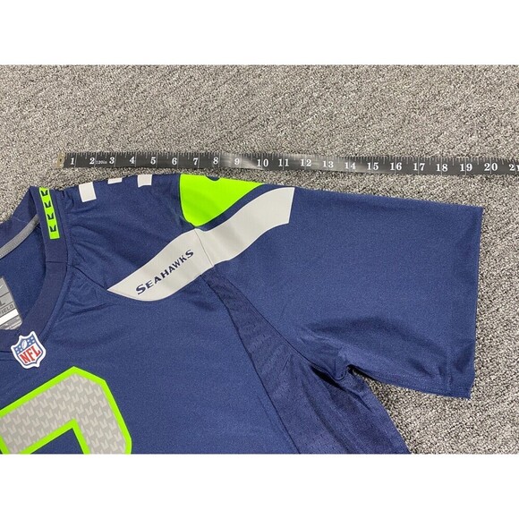 Nike Seattle Seahawks Jersey Mens Extra Large Blue Russel Wilson Elite Football - Picture 7 of 16